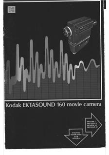 Kodak Ektasound 160 manual. Camera Instructions.